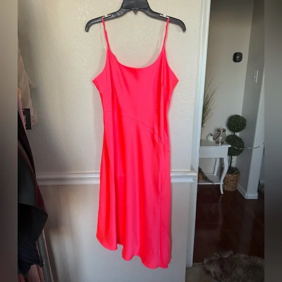 Women's Hot Pink Slip Dress LARGE a new day - Picture 11 of 12